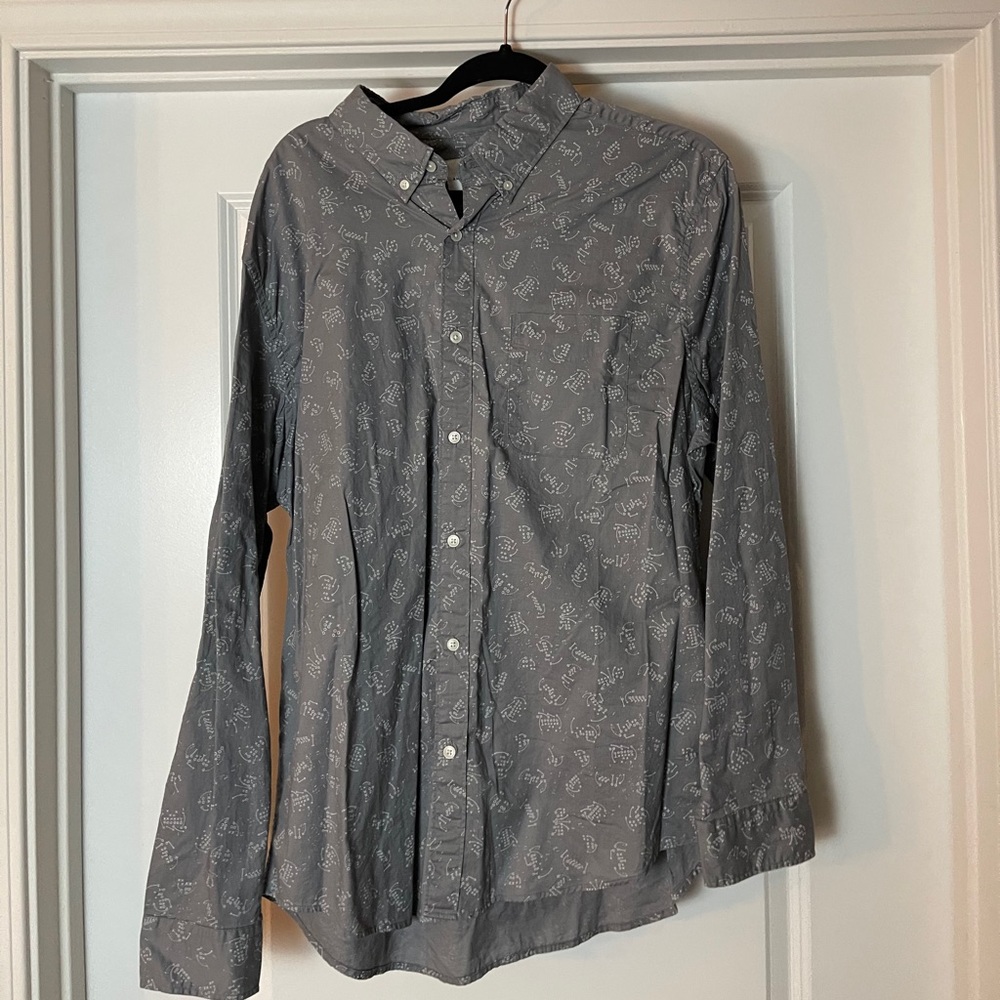 Football Themed American Eagle Button Down